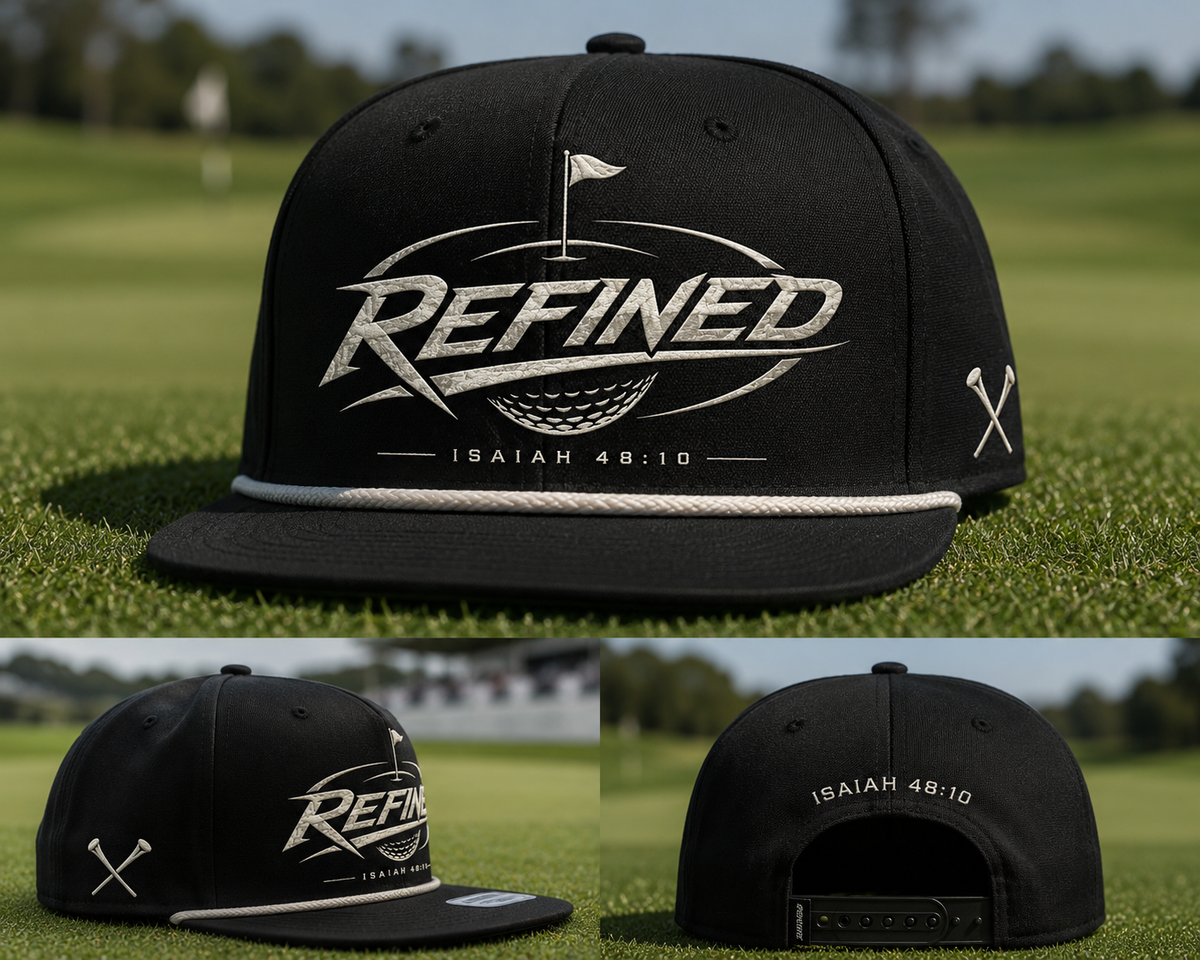 REFINED™ Signature Golf Snapback — Isaiah 48:10